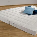 Galapagos memory foam mattress, made to measure in a V shape for a forward cabin