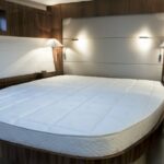 Guernesey pocket-spring mattress, made to measure in a yacht cabin
