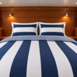 Linge de lit bateau Newport, vue de face
